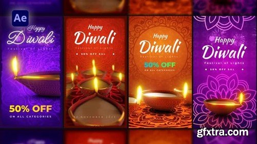 Videohive Diwali Festival Stories Pack 48675261
