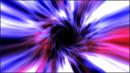 Videohive - Purple hypertunnel spinning speed space tunnel made of twisted swirling glowing light - 48364797
