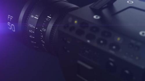 Videohive - animation video camera with lens - 48365088