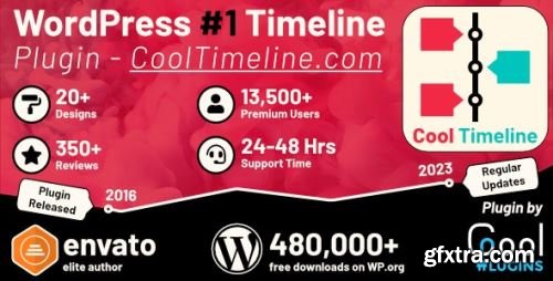 CodeCanyon - Cool Timeline Pro - Horizontal & Vertical Timeline Plugin For WordPress v4.5.3 - 17046256 - Nulled