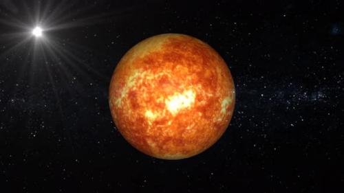 Videohive - Sun planet animation. 2376 - 48369628