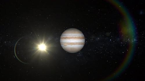 Videohive - View of Jupiter Planet animated. 2392 - 48369629