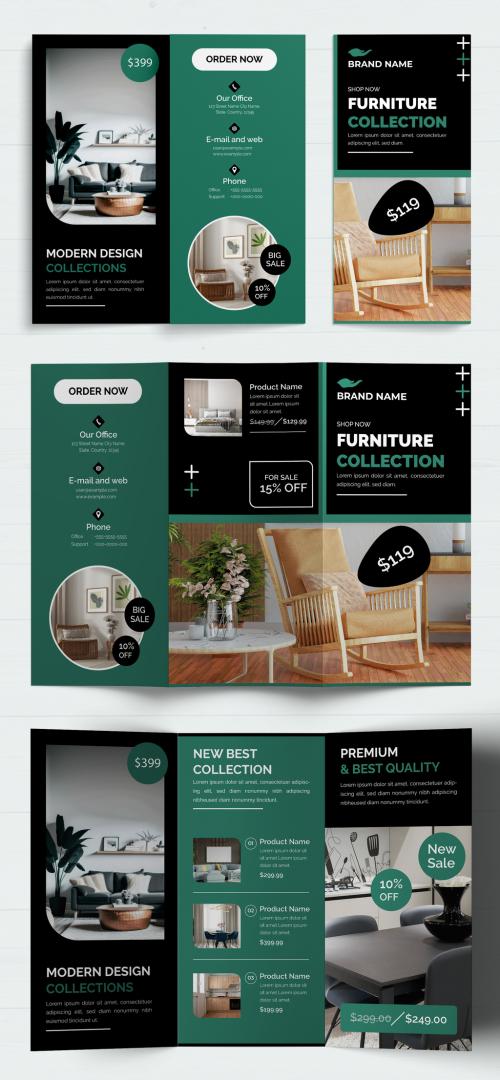 Furniture Trifold Brochure Design 643883722