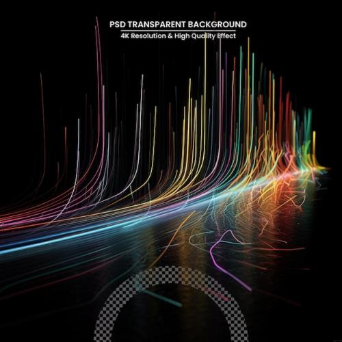 Premium PSD | Music sound concept transparent background Premium PSD