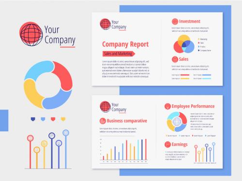 Colorful Business Infographic Template 643710267