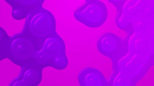 Videohive - Purple Liquid Bubbles Background Animation of Abstract Backdrop - 48323163