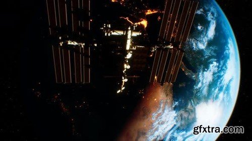 Videohive Space Station over Earth 48098249