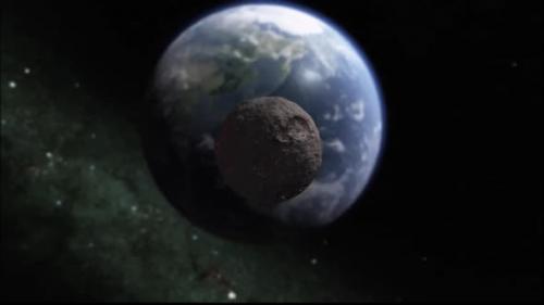Videohive - Meteor animation heading to earth - 48330865