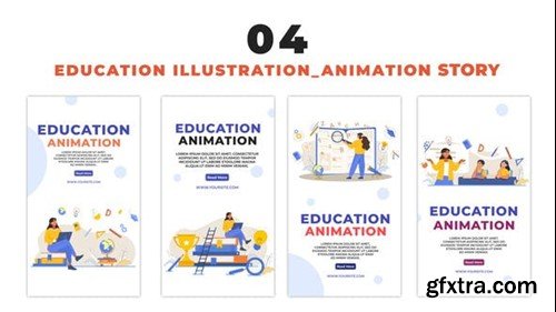Videohive Educational Concept Flat Design Instagram Story 48662043