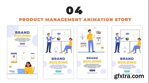 Videohive Flat Design Avatar Product Management Team Instagram Story 48655849