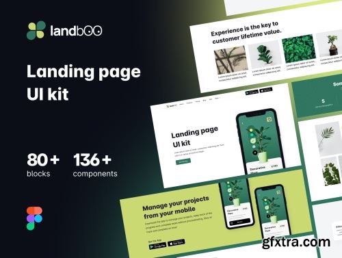 landbOO Landing page UI kit Ui8.net