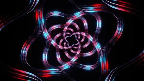 Videohive - Red And Blue Moving Spiral Patterns Background Vj Loop In HD - 48368813