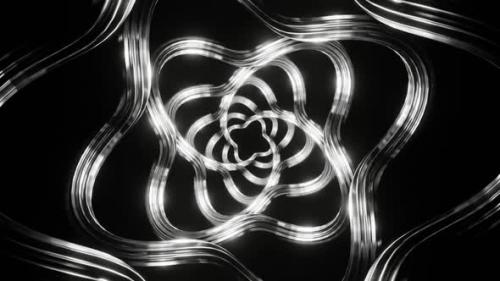 Videohive - Silver Moving Spiral Patterns Background Vj Loop In HD - 48368818