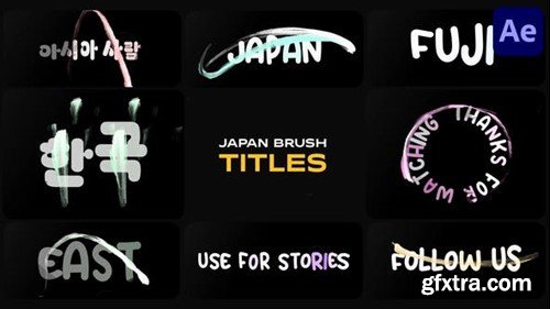 Videohive Japan Brush Titles for After Effects 48672083