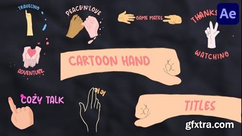Videohive Cartoon Hands Titles for After Effects 48695018