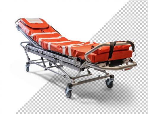 Premium PSD | Mockup of a hospital stretcher Premium PSD