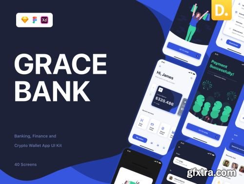 Grace - Banking App UI Kit Ui8.net
