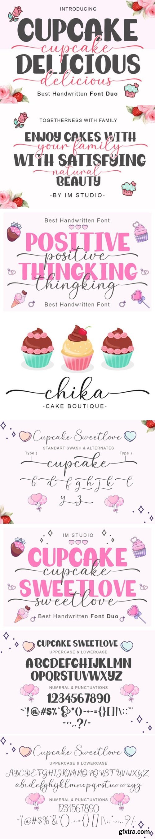Cupcake Delicious Duo Font
