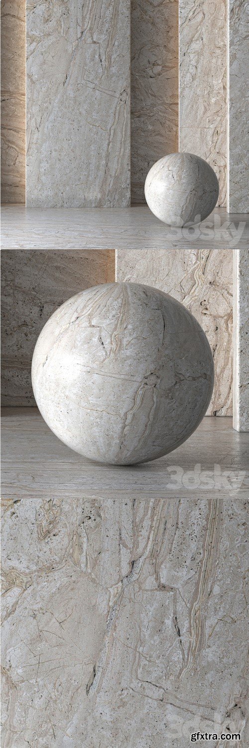 Cream Marble Material 8K (Seamless, Tileable) No 101