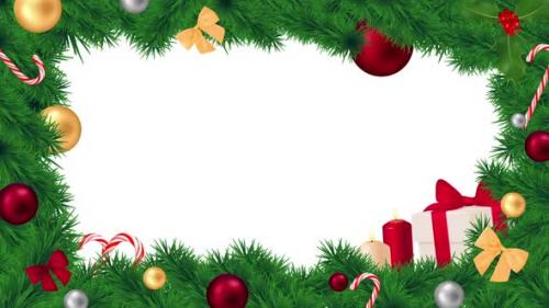 Videohive - Christmas Frame Background - 48303176