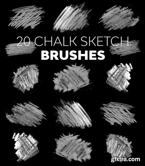 Chalk Sketch Brushes for Photoshop