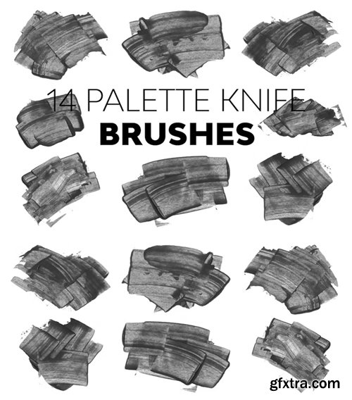Palette Knife Brushes for Photoshop