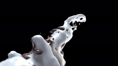 Videohive - a mixture of white milk and chocolate - 48305041