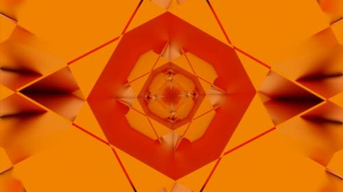 Videohive - Orange geometric background - 48310219