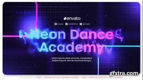 Videohive Neon Dance Academy 48721690
