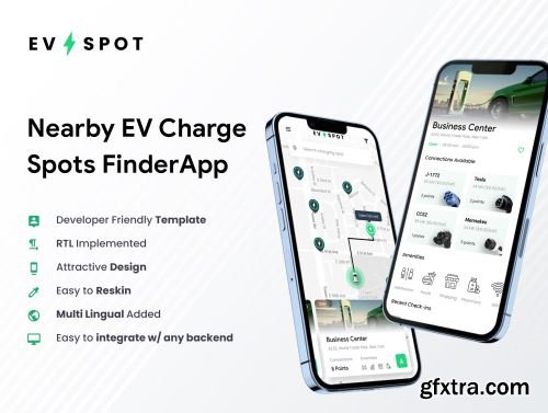 EV Charging Station Finder App | EV Spot Ui8.net
