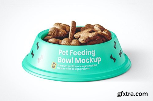 Pet Feeding Bowl Mockup WGHUMZR
