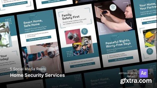 Videohive Social Media Reels - Home Security Services After Effects Template 48671034