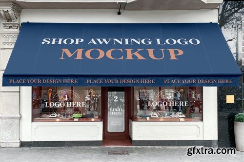 Shop Awning Logo Mockup ML4EU5J