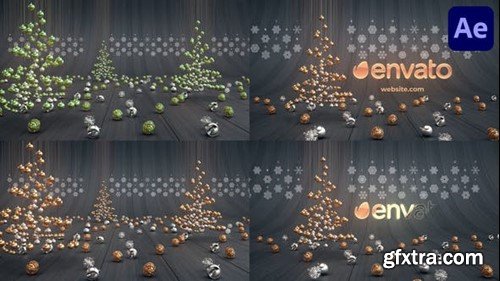 Videohive Gold Christmas Logo for After Effects 48770972