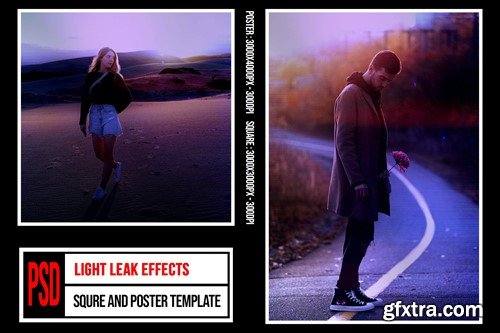 Square & Poster - Light Leak Effects 8SMH86U