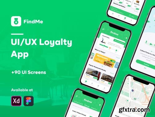 FindMe - Loyalty App UI Kit Ui8.net