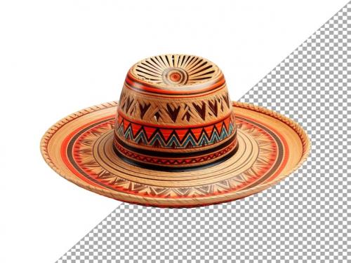 Premium PSD | Cultural icon mexican hat with transparent background Premium PSD