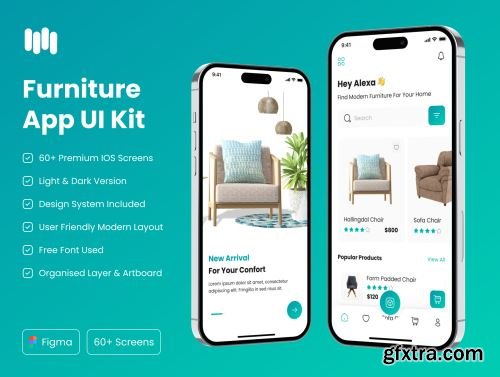 Furniture Store App UI Kit Ui8.net