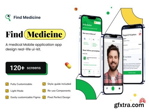 Find Medicine Mobile App Ui Kit Design . Ui8.net