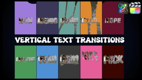 Videohive - Vertical Text Transitions | FCPX - 48614767