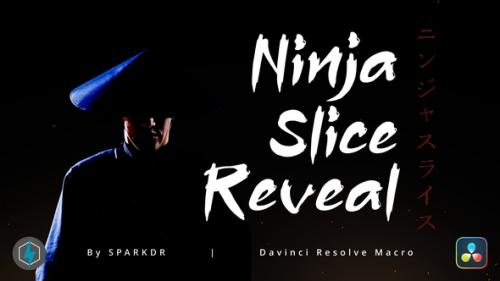 Videohive - Ninja Slice Reveal Effect | Davinci Resolve Macro - 48632269