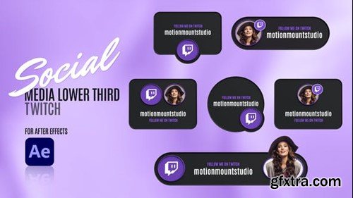 Videohive Social Media Lower Thirds - Twitch 48780952