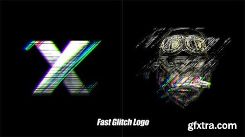 Videohive Fast Glitch Logo Reveal 48780844