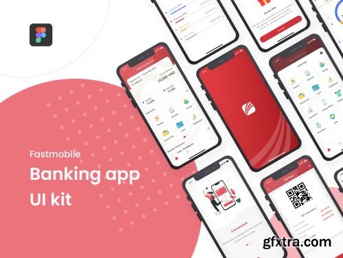 FastMobile - Banking app UI kit Ui8.net