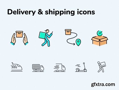 Fast Delivery Icons Pack Ui8.net
