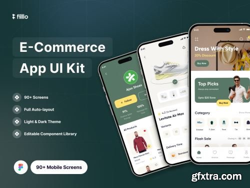 Filllo E-commerce App UI Kit Ui8.net