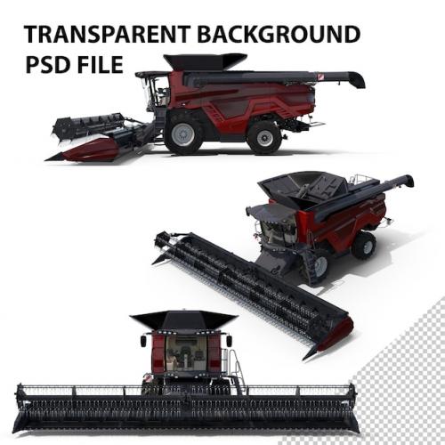 Premium PSD | Combine harvester generic png Premium PSD