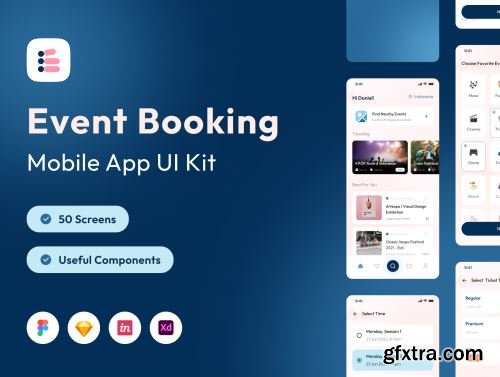 Evento - Event Booking Apps UI KIT Ui8.net