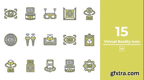 Videohive Virtual Reality Icon After Effect 48826682