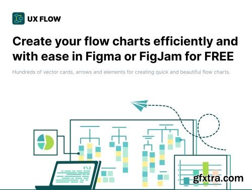 UX FREE Flow chart kit 3.0 for Figma Ui8.net